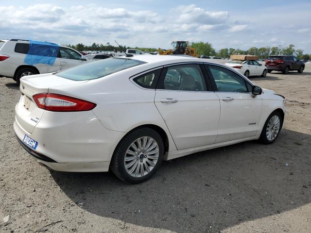 3FA6P0LU7FR203566 - 2015 FORD FUSION SE HYBRID WHITE photo 3