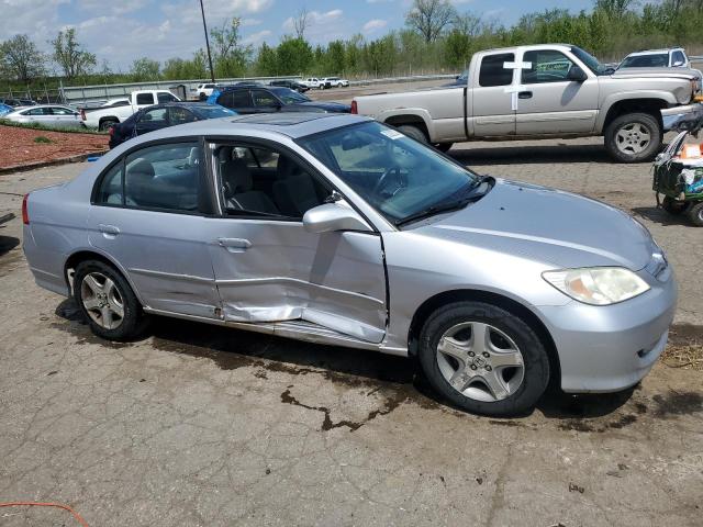 1HGES26735L007791 - 2005 HONDA CIVIC EX SILVER photo 4