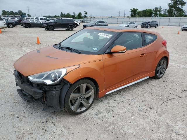 KMHTC6AE8DU107387 - 2013 HYUNDAI VELOSTER TURBO ORANGE photo 1