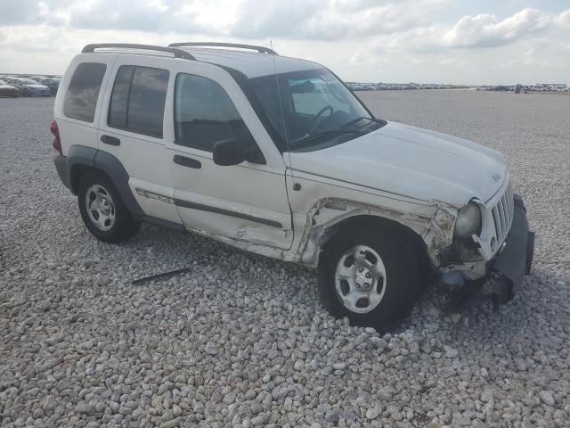 1J4GL48K26W270186 - 2006 JEEP LIBERTY SPORT WHITE photo 4