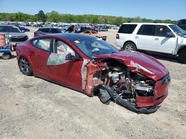 5YJSA1E63PF525252 - 2023 TESLA MODEL S 红色 照片 4