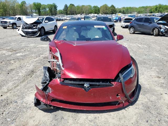 5YJSA1E63PF525252 - 2023 TESLA MODEL S 红色 照片 5