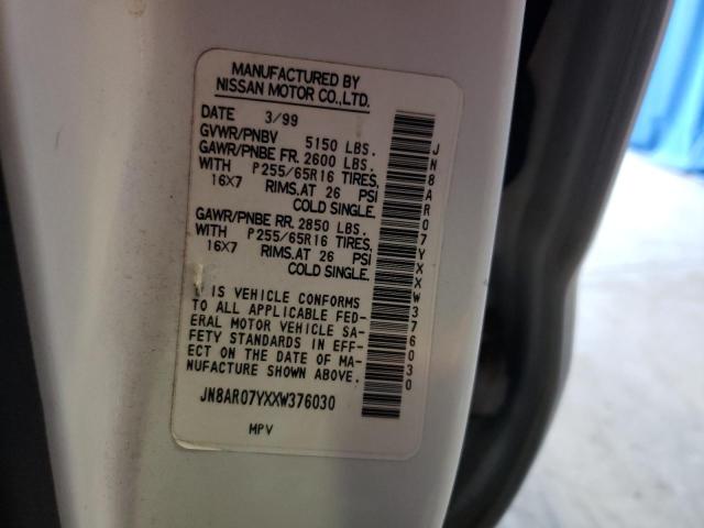 JN8AR07YXXW376030 - 1999 NISSAN PATHFINDER LE 白色 照片 13