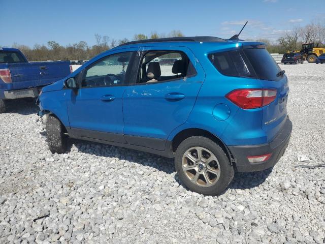 MAJ6P1UL8JC219519 - 2018 FORD ECOSPORT SE BLUE photo 2