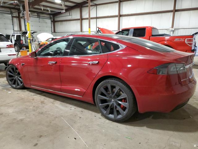 5YJSA1E43JF239696 - 2018 TESLA MODEL S 红色 照片 2