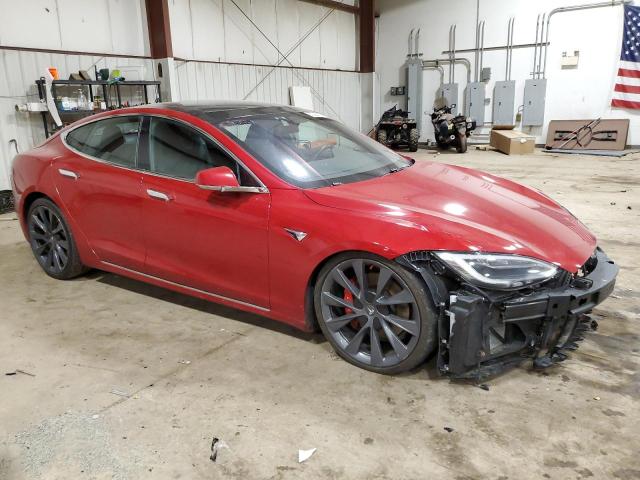 5YJSA1E43JF239696 - 2018 TESLA MODEL S 红色 照片 4
