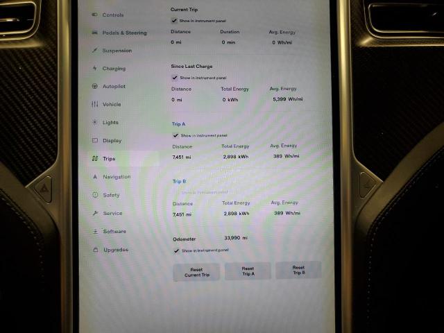 5YJSA1E43JF239696 - 2018 TESLA MODEL S 红色 照片 9