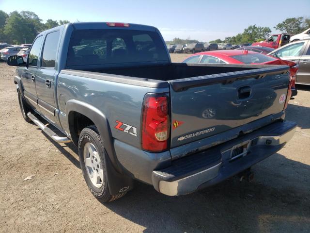 2GCEK13Z071154349 - 2007 CHEVROLET SILVERADO K1500 CLASSIC CREW CAB BLUE photo 3