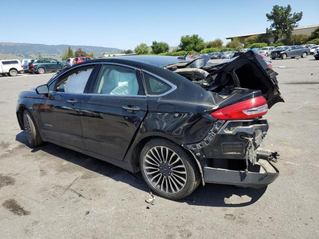 3FA6P0RU1HR359953 - 2017 FORD FUSION TITANIUM HEV BLACK photo 2