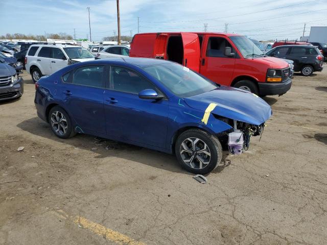 3KPF24AD0ME277046 - 2021 KIA FORTE FE BLUE photo 4