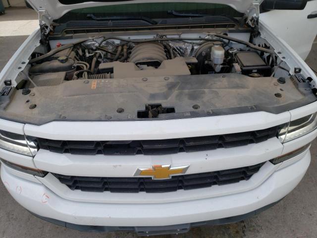 1GCVKPEC9JZ129587 - 2018 CHEVROLET SILVERADO K1500 CUSTOM WHITE photo 11