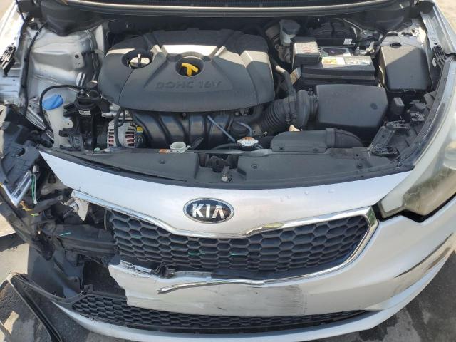 KNAFK4A62F5298848 - 2015 KIA FORTE LX SILVER photo 11