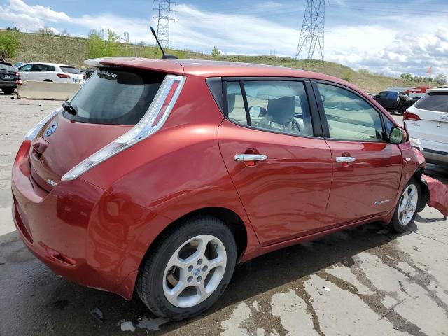 JN1AZ0CP6CT018415 - 2012 NISSAN LEAF SV RED photo 3