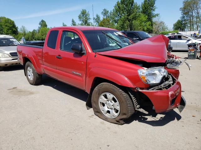 5TFTU4GNXDX048709 - 2013 TOYOTA TACOMA PRERUNNER ACCESS CAB RED photo 4