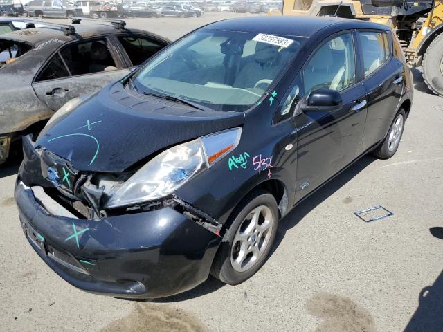 JN1AZ0CPXBT008212 - 2011 NISSAN LEAF SV BLACK photo 1