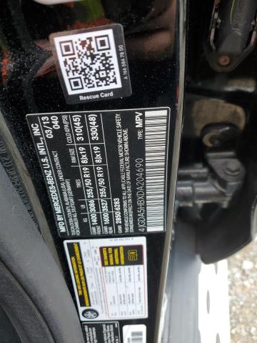 4JGDA5HBXDA204690 - 2013 MERCEDES-BENZ ML 350 4MATIC BLACK photo 13