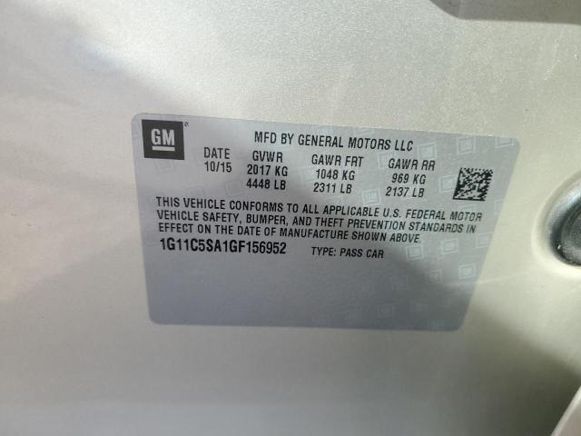 1G11C5SA1GF156952 - 2016 CHEVROLET MALIBU LIM LT 米色 照片 12
