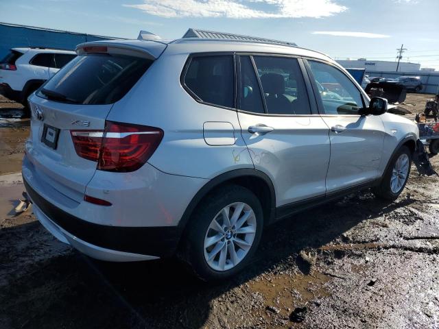 5UXWX9C54E0D11196 - 2014 BMW X3 XDRIVE28I SILVER photo 3