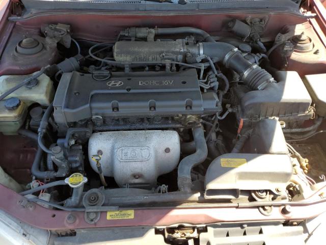 KMHJW25F0XU139622 - 1999 HYUNDAI ELANTRA BASE BURGUNDY photo 11