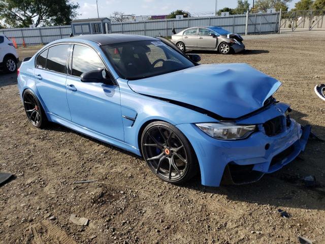 WBS8M9C56G5D30799 - 2016 BMW M3 BLUE photo 4