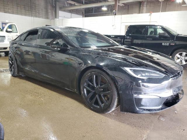 5YJSA1E58NF478370 - 2022 TESLA MODEL S BLACK photo 4