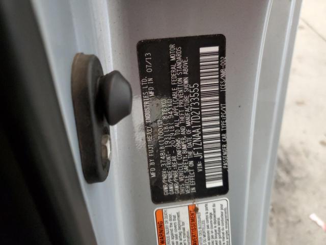 JF1ZNAA17D2733555 - 2013 TOYOTA SCION FR-S SILVER photo 13