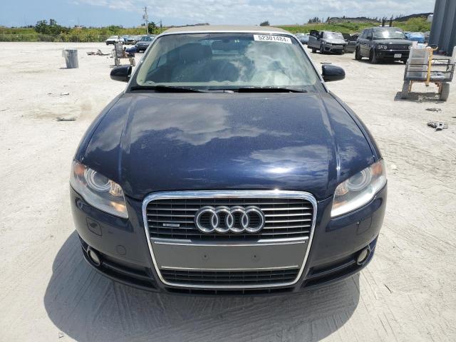 WAUDH48H57K024141 - 2007 AUDI A4 3.2 CABRIOLET QUATTRO BLUE photo 5