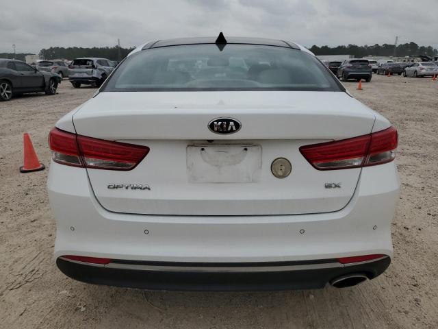 5XXGU4L30HG161166 - 2017 KIA OPTIMA EX WHITE photo 6