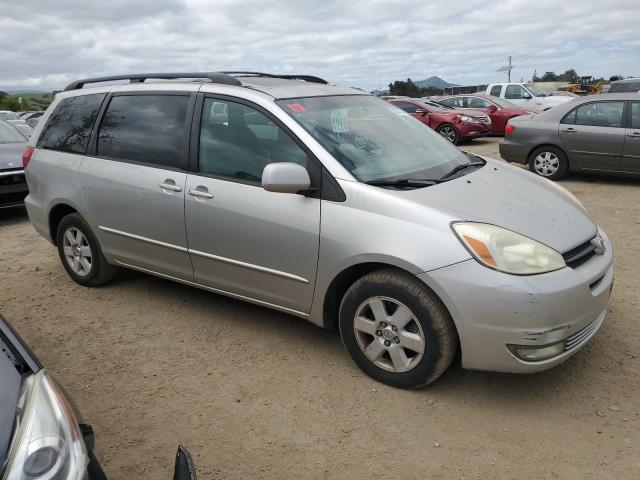 5TDZA22C44S021606 - 2004 TOYOTA SIENNA XLE SILVER photo 4