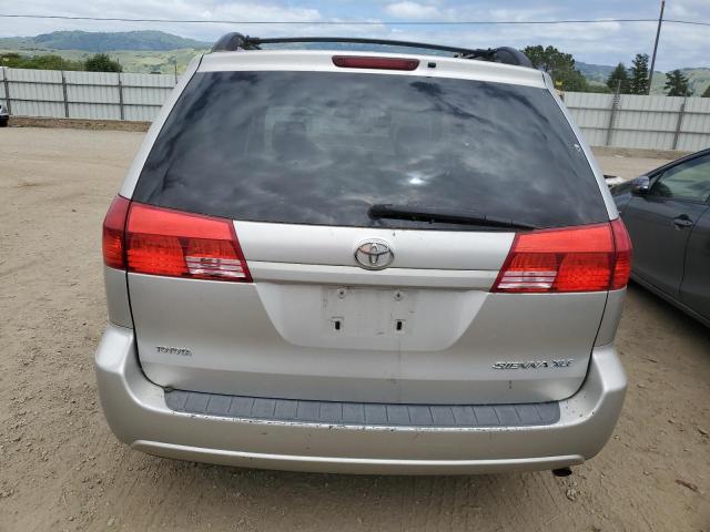 5TDZA22C44S021606 - 2004 TOYOTA SIENNA XLE SILVER photo 6