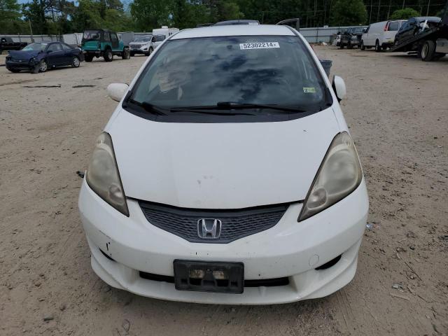 JHMGE8H4XAC038498 - 2010 HONDA FIT SPORT WHITE photo 5