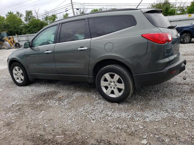 1GNKRGED3BJ214858 - 2011 CHEVROLET TRAVERSE LT GREEN photo 2