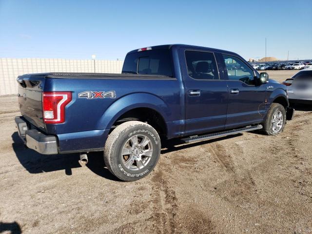 1FTEW1E8XGKF51852 - 2016 FORD F150 SUPERCREW BLUE photo 3