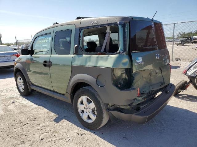 5J6YH28665L033858 - 2005 HONDA ELEMENT EX GREEN photo 2