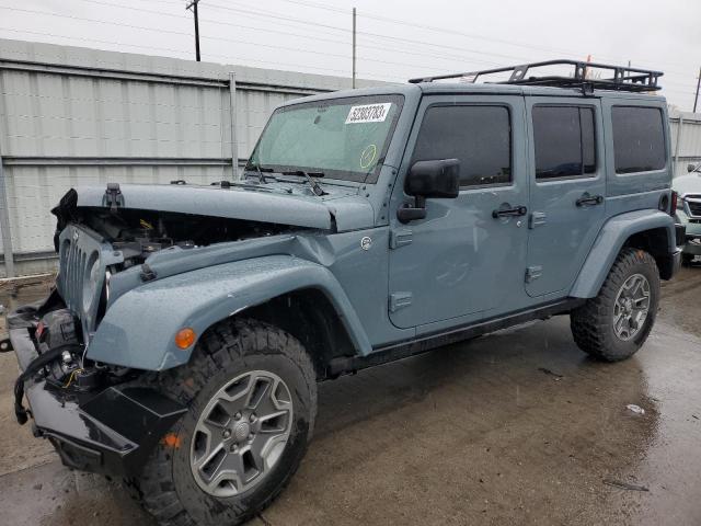 1C4HJWFGXEL127769 - 2014 JEEP WRANGLER RUBICON GRAY photo 1