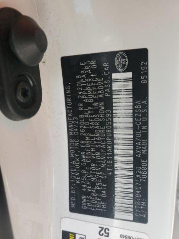 4T1G11AK0PU805593 - 2023 TOYOTA CAMRY SE NIGHT SHADE WHITE photo 13