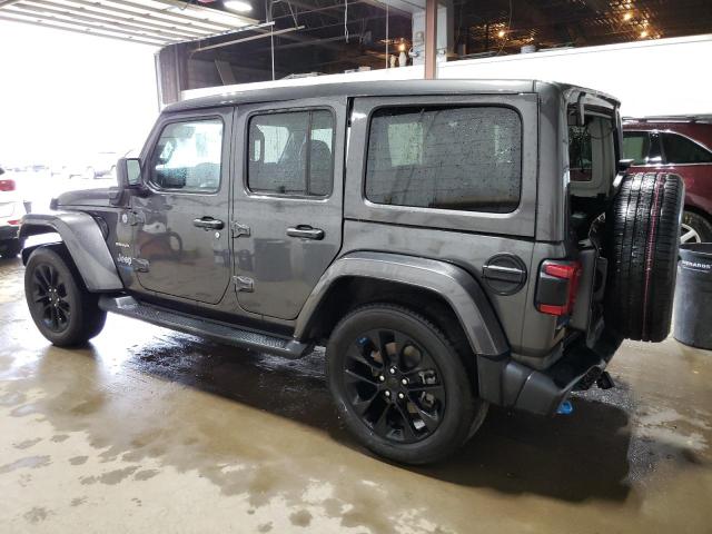 1C4JJXP65NW183002 - 2022 JEEP WRANGLER U SAHARA 4XE GRAY photo 2