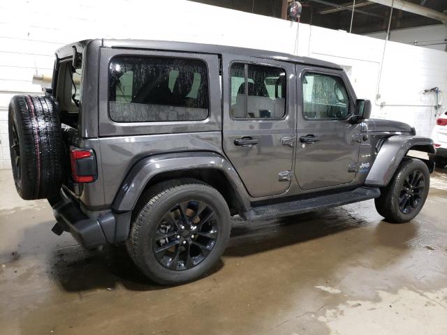 1C4JJXP65NW183002 - 2022 JEEP WRANGLER U SAHARA 4XE GRAY photo 3