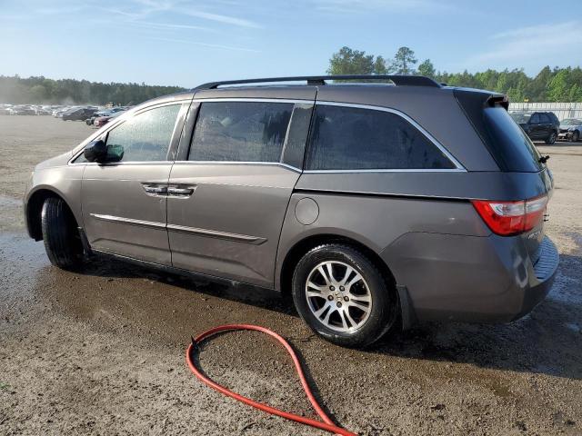 5FNRL5H65CB035580 - 2012 HONDA ODYSSEY EXL GRAY photo 2