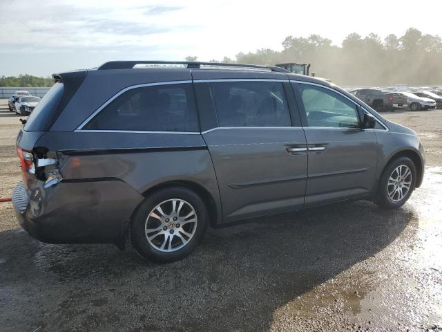 5FNRL5H65CB035580 - 2012 HONDA ODYSSEY EXL GRAY photo 3