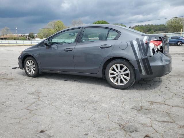 2HGFB2F99CH505980 - 2012 HONDA CIVIC EXL GRAY photo 2