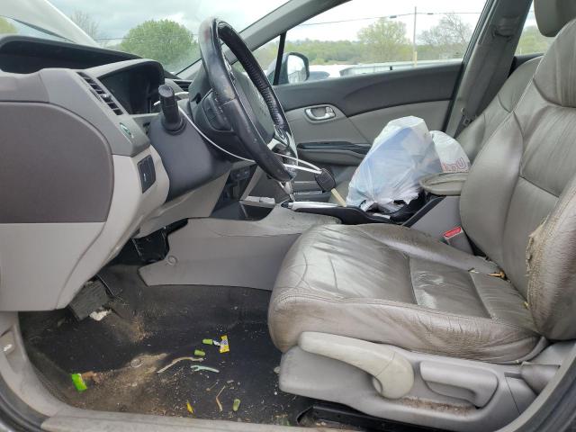 2HGFB2F99CH505980 - 2012 HONDA CIVIC EXL GRAY photo 7
