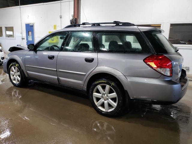 4S4BP61C287335517 - 2008 SUBARU OUTBACK 2.5I SILVER photo 2