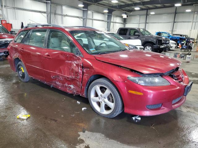 1YVHP82D655M73807 - 2005 MAZDA 6 S RED photo 4