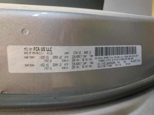 2C4RC1BG6HR503841 - 2017 CHRYSLER PACIFICA TOURING L Gümüş foto 13