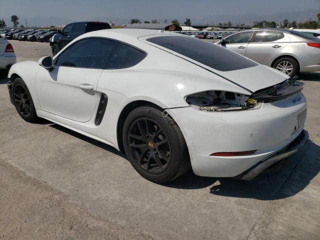 WP0AA2A85JK262409 - 2018 PORSCHE CAYMAN WHITE photo 2