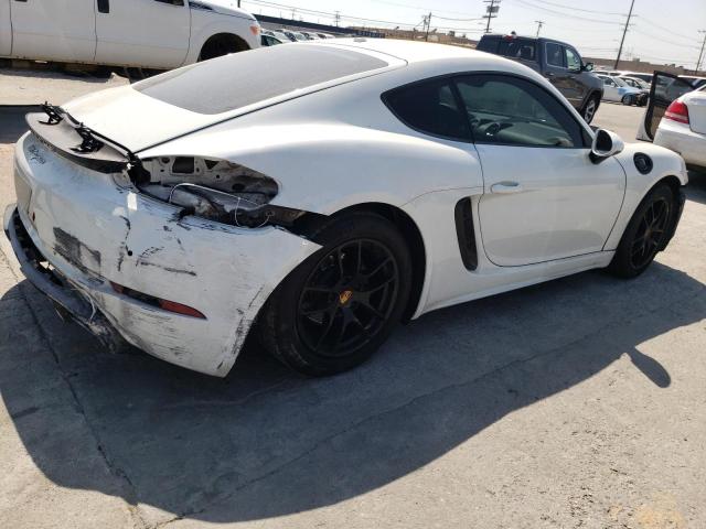 WP0AA2A85JK262409 - 2018 PORSCHE CAYMAN WHITE photo 3