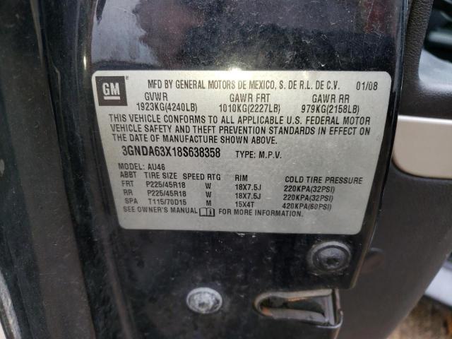 3GNDA63X18S638358 - 2008 CHEVROLET HHR SS 黑色 照片 12