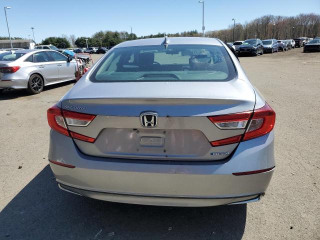 1HGCV3F13MA018381 - 2021 HONDA ACCORD HYBRID SILVER photo 6