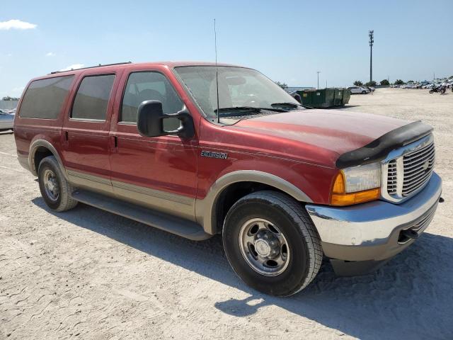 1FMNU42S6YEC87998 - 2000 FORD EXCURSION LIMITED RED photo 4